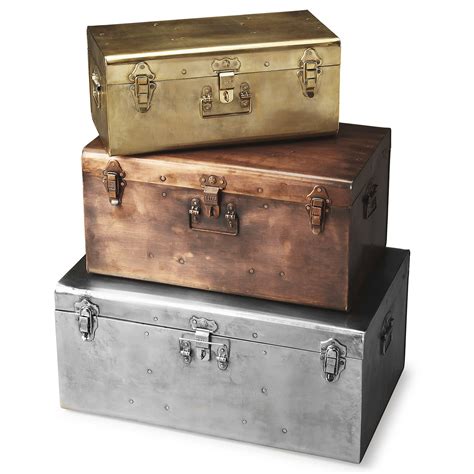 galvanized metal storage box suitcase chest trunk|wayfair storage trunk sizes.